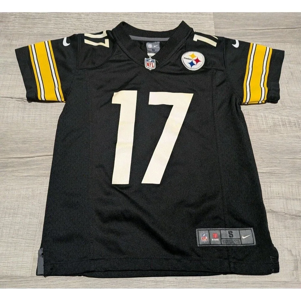 Pittsburgh Steelers Nike Jersey Mike Wallace #17 Onfield NFL Youth Sz S